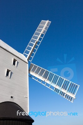 Clayton, East Sussex/uk - January 3 : Jill Windmill On A Winter'… Stock Photo