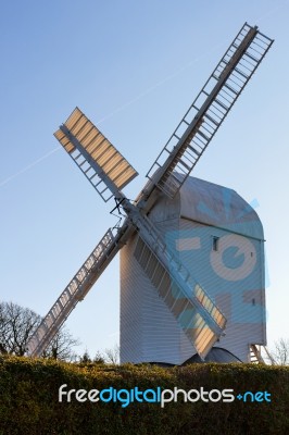 Clayton, East Sussex/uk - January 3 : Jill Windmill On A Winter'… Stock Photo