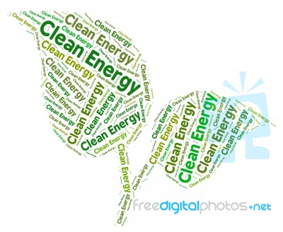 Clean Energy Represents Earth Friendly And Conservation Stock Image