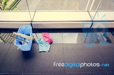 Clean Glass Tools Stock Photo