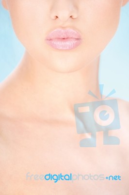 Clean Skin Woman Stock Photo