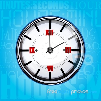 Clock On Texture Background Stock Image