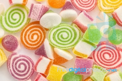 Close-up Colorful Candy Stock Photo