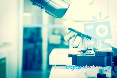 Close Up Laboratory Equipment Stock Photo