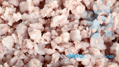 Close Up Minced Pork Boil Background Stock Photo