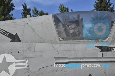 Close-up Of A Ltv A-7 Corsair Stock Photo