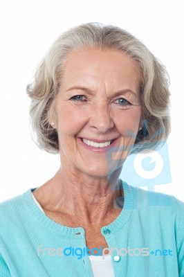 Close Up Of Mature Woman Smiling Stock Photo Close Up Of Mature Woman Smiling Stock Photo