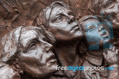 Close-up Of Part Of Battle Of Britain War Memorial Stock Photo