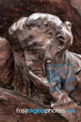 Close-up Of Part Of Battle Of Britain War Memorial Stock Photo Close-up Of Part Of Battle Of Britain War Memorial Stock Photo