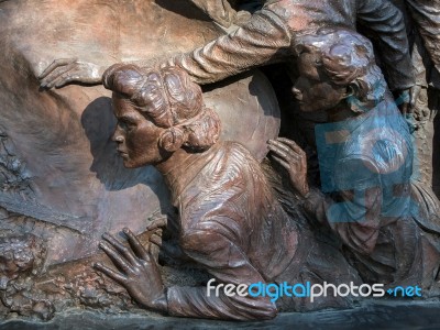 Close-up Of Part Of The Battle Of Britain War Memorial Stock Photo