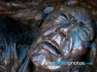 Close-up Of Part Of The Battle Of Britain War Memorial Stock Photo