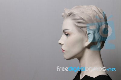 Close Up On A Woman's Doll - Mannequin Stock Photo