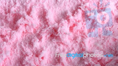 Close Up Strawberry Icecream Background Stock Photo