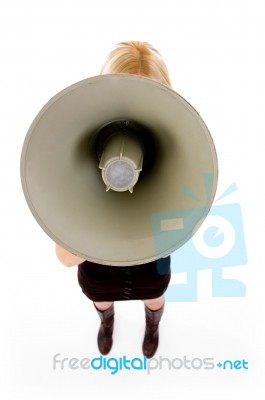 Close View Of Loud Speaker Stock Photo
