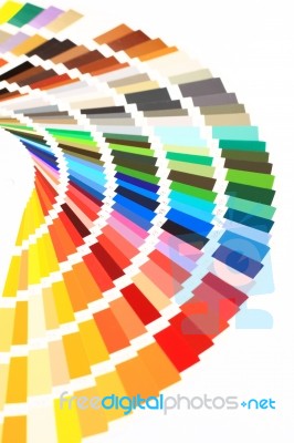 Closeup Color Guide Stock Photo