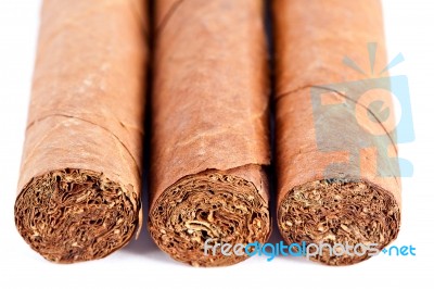 Closeup Of Cigar Texture Stock Photo