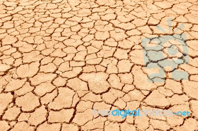 Closeup Of Dry Soil Stock Photo