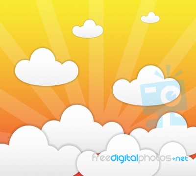 Cloud And Sunrise Stock Image