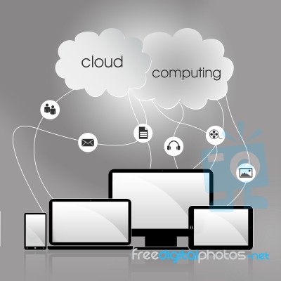 Cloud Computing Concept Stock Image