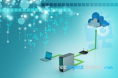 Cloud Computing Concept Stock Image