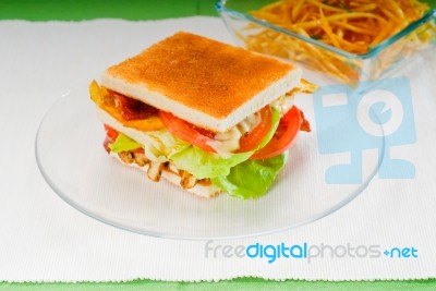 Club Sandwich Stock Photo