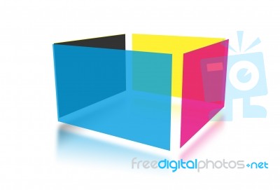 CMYK BOX Stock Image