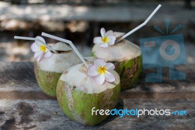 Coconut Cocktail Stock Photo