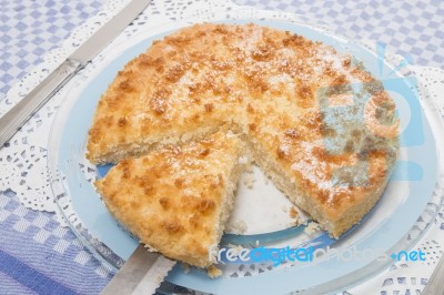 Coconut Crumble Cake Stock Photo Coconut Crumble Cake Stock Photo