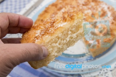 Coconut Crumble Cake Stock Photo Coconut Crumble Cake Stock Photo