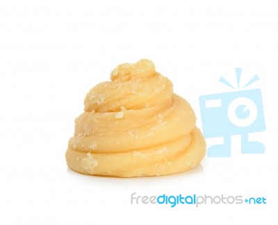 Coconut Sugar Isolated On The White Background Stock Photo