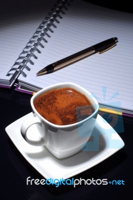 Coffee And Paper Stock Photo Coffee And Paper Stock Photo