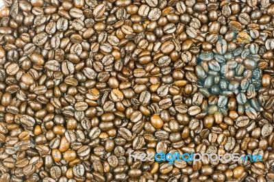 Coffee Beans Background Stock Photo