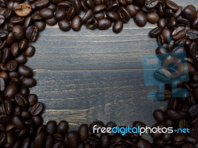 Coffee Beans Frame Stock Photo