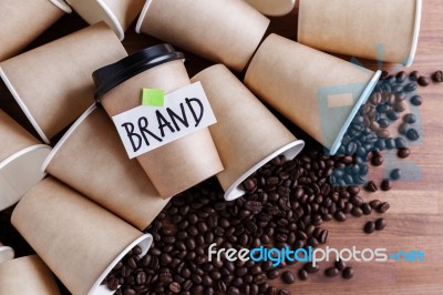 Coffee Branding Concept Stock Photo