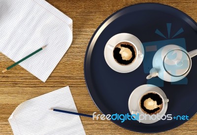 Coffee Break During Business Time Stock Image