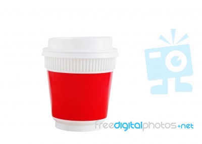 Coffee Cup On White Background Stock Photo