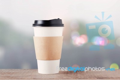 Coffee Cup With Bokeh Background Stock Photo