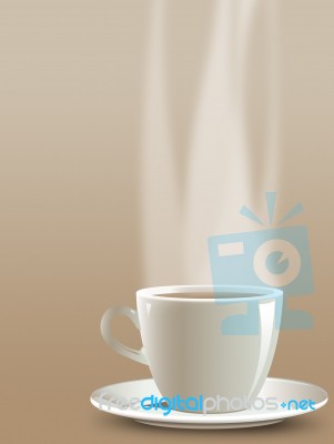 Coffee Illustrazione Verticale Stock Image