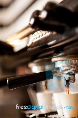 Coffee Machine Espresso Stock Photo