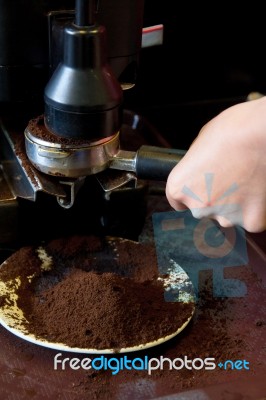 Coffee Maker Machine Stock Photo