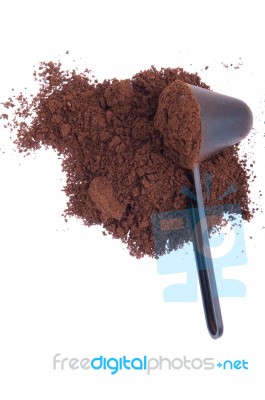 Coffee Powder Stock Photo