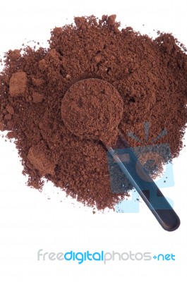 Coffee Powder Stock Photo