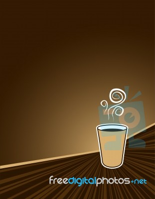 Coffee Rush Background Stock Image