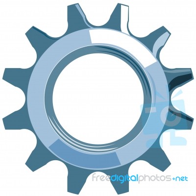 Cog Mechanical Gear Stock Image
