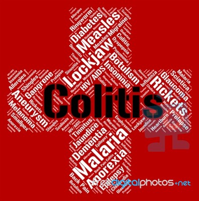 Colitis Word Represents Inflammatory Bowel Disease And Ailments Stock Image Colitis Word Represents Inflammatory Bowel Disease And Ailments Stock Image