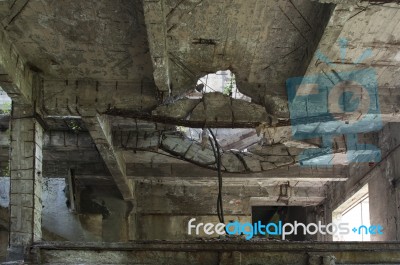 Collapsing Structures Stock Photo