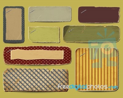 Collection Of Retro Paper Stock Image