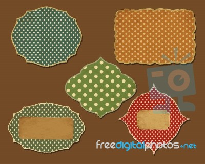 Collection Of Retro Paper Stock Image