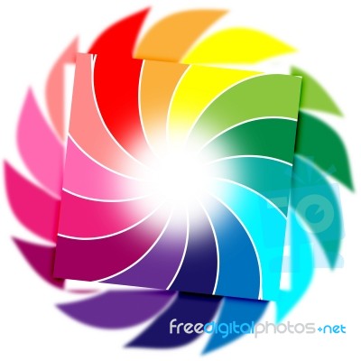 Color Background Means Whirl Whirling And Colourful Stock Image