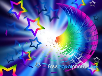 Color Star Means Outer Space And Celestial Stock Image